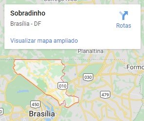 mapa sobradinho df